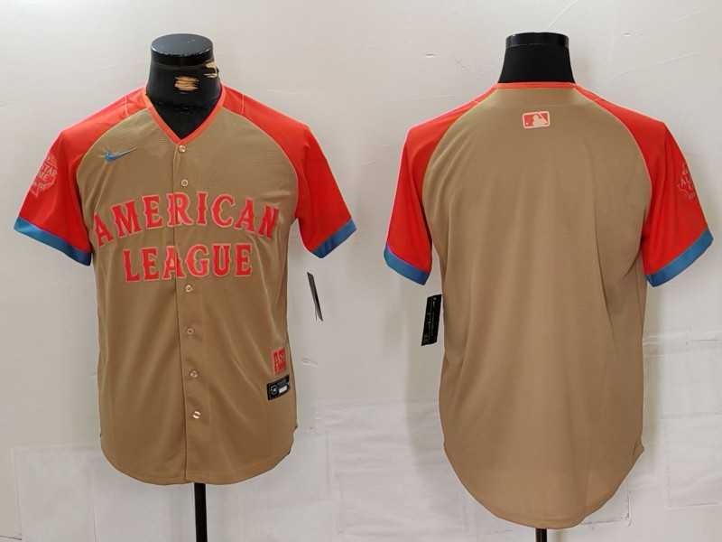 Mens American League Blank Cream 2024 All-Star Limited Stitched Baseball Jersey->2024 mlb all-star->MLB Jersey